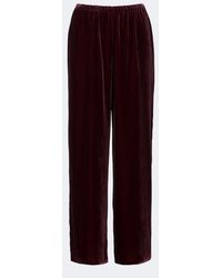 Asceno - Austin Velvet Wide-Leg Pants - Lyst
