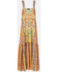 Etro - Printed Cotton Maxi Dress - Lyst
