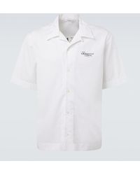Givenchy - Camisa Bowling De Popelin De Algodon Con Logo - Lyst