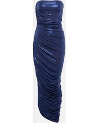 Norma Kamali - Diana Ruched Metallic Gown - Lyst