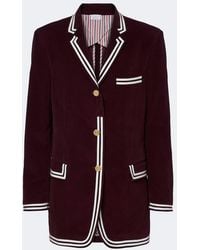 Thom Browne - Blazer Aus Baumwoll-Cord - Lyst