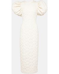 ROTATE BIRGER CHRISTENSEN - Patterned-jacquard Midi Bridal Dress - Lyst