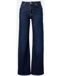 7 For All Mankind - Lotta High-Rise Wide-Leg Jeans - Lyst