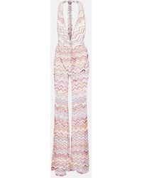 Missoni - Jumpsuit in lame a zig-zag - Lyst