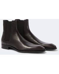 Saint Laurent - Aurelien Leather Chelsea Boots - Lyst