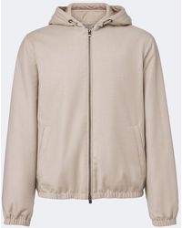 Agnona - Chaqueta Con Capucha De Lana - Lyst