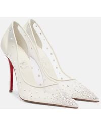 Christian Louboutin - Miss Z Degrastrass Perla 100 Mesh Pumps - Lyst