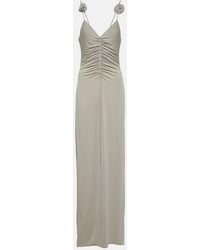 Magda Butrym - Gathered Jersey Maxi Dress - Lyst