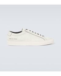 Common Projects - Cracked Achilles Leather Sneakers - Lyst