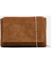 Nour Hammour - Zeina Suede Shoulder Bag - Lyst
