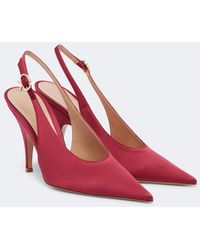 Gianvito Rossi - Slingback-Pumps Sofia Aus Satin - Lyst