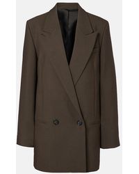 TOTEME - Double-Breasted Wool-Blend Blazer - Lyst