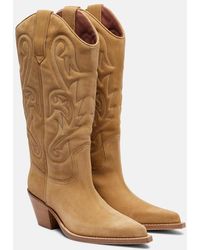 Paris Texas - Dakota Suede Cowboy Boots - Lyst