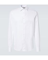 Canali - Cotton Poplin Shirt - Lyst