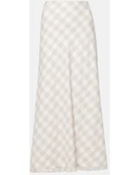 Jonathan Simkhai - Noelle Checked Maxi Skirt - Lyst