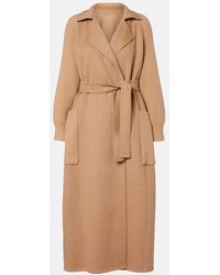 Max Mara - Berard Camel Hair, Wool, And Cashmere Wrap Coat - Lyst
