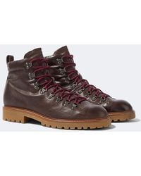 Eleventy - Leather Lace-Up Boots - Lyst
