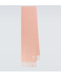 Ami Paris - Ami De Cour Alpaca And Wool-Blend Scarf - Lyst