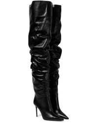 AMINA MUADDI - Jahleel Leather Over-the-knee Boots - Lyst