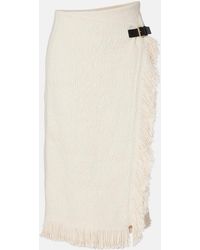 Isabel Marant - Galla Cotton And Linen Midi Skirt - Lyst