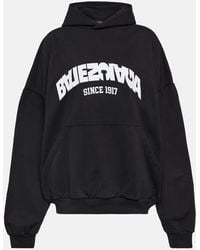 Balenciaga - Round hoodie back flip oversize - Lyst