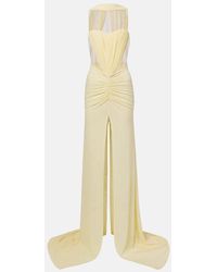David Koma - Abito Lungo Con Ruches - Lyst