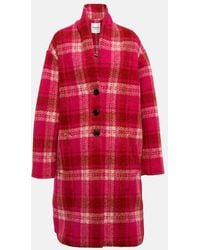 Isabel Marant - Gabriel Checked Flannel Coat - Lyst