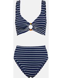 Hunza G - Nadine Striped Bikini - Lyst