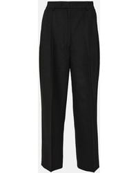 TOTEME - High-Rise Cropped Straight Pants - Lyst