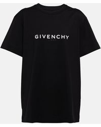 Givenchy - T-shirt in jersey di cotone con logo - Lyst