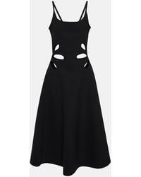 Christopher Kane - Midikleid Mit Cut-Outs - Lyst