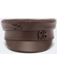 Ruslan Baginskiy - Logo Leather Newsboy Cap - Lyst