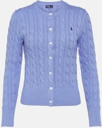 Polo Ralph Lauren - Polo Pony Cable-knit Cardigan - Lyst