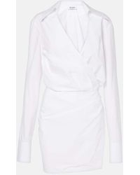 The Attico - Minikleid Aus Baumwolle - Lyst