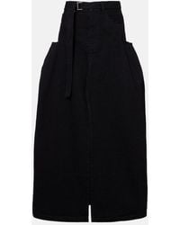 Sacai - Denim Maxi Skirt - Lyst