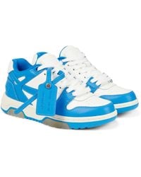 Off-White c/o Virgil Abloh Out Of Office Leather Trainers - Blue
