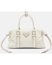 Prada - Karin Small Leather Top-Handle Bag - Lyst