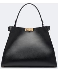 Fendi - Peekaboo Medium Leather Shoulder Bag - Lyst