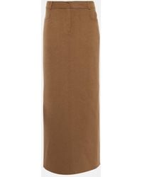 Frankie Shop - Malvo Wool-Blend Maxi Skirt - Lyst