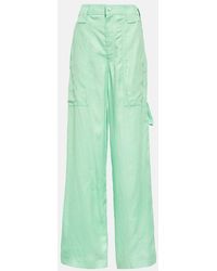Stella McCartney - High-Rise Wide-Leg Pants - Lyst