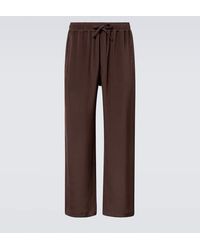 Saman Amel - Pantalon Ample En Soie - Lyst