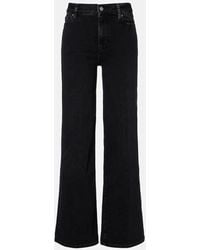 FRAME - Jean Ample Le Slim Palazzo A Taille Haute - Lyst