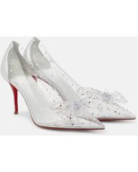 Christian Louboutin - Jelly Strass 80 Embellished Pvc Pumps - Lyst