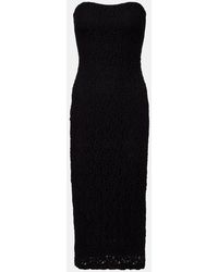 Max Mara - Elegante Luciana Strapless Midi Dress - Lyst