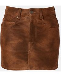 Isabel Marant - Minifalda Kimmy De Piel Sintetica - Lyst
