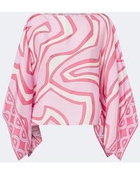PUCCI - Labirinto Silk Twill Blouse - Lyst