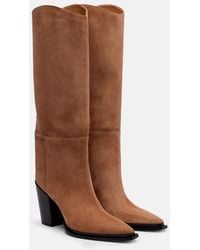 Jimmy Choo - Cece 80 Suede Knee-High Boots - Lyst