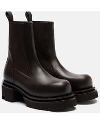 Rick Owens - Beatle 60 Leather Platform Chelsea Boots - Lyst