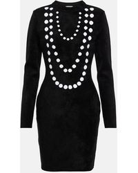 Alaïa - Jacquard Wool-Blend Minidress - Lyst