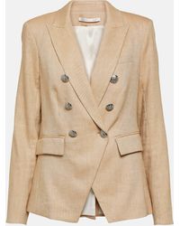 Veronica Beard - Miller Dickey Linen-blend Blazer - Lyst